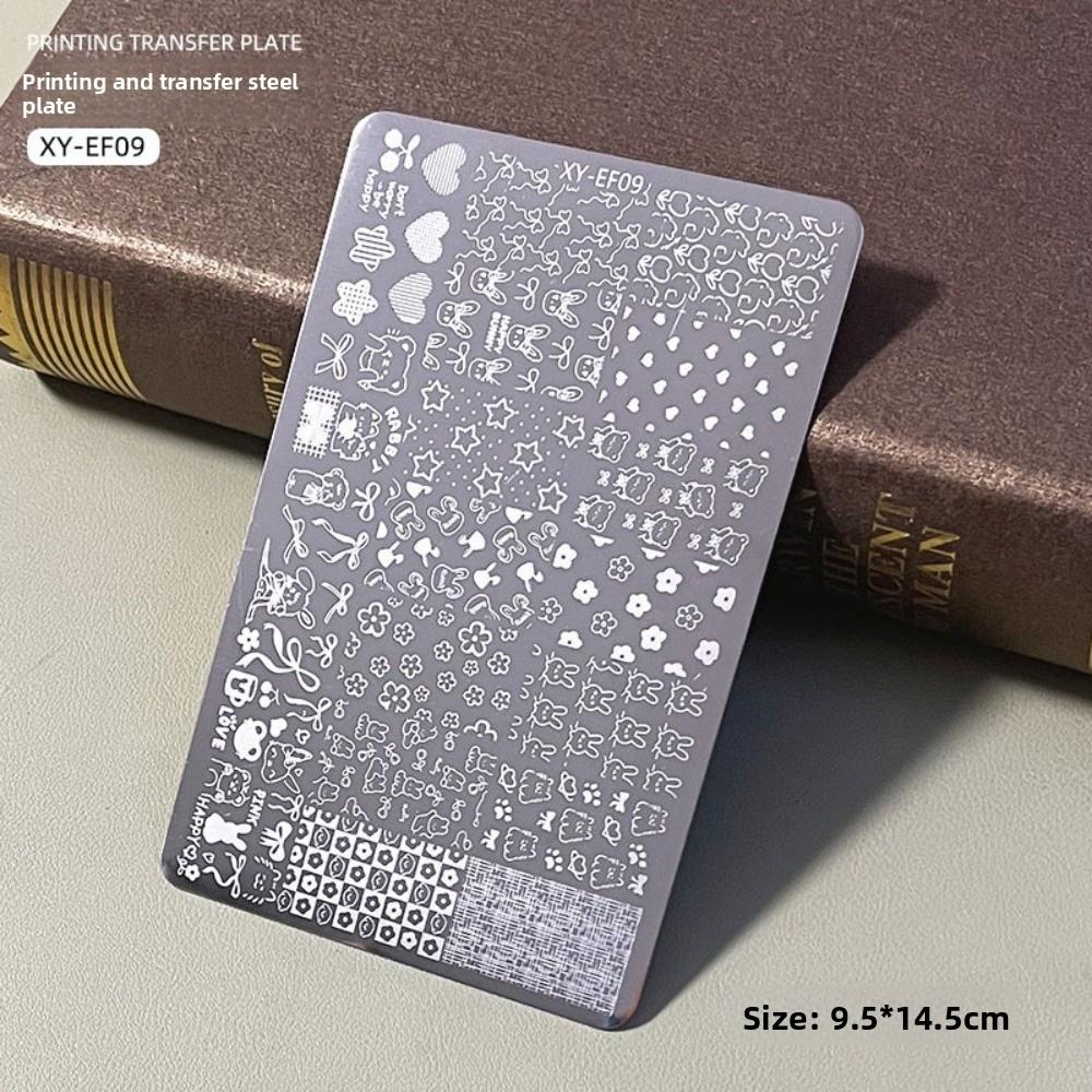 Flower Pattern Nail Art Plate Clear Textures Nail Stamping Plate Manicure Template  for Nail Salon