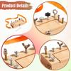 Children Nut Tool Box Toy Set with Adjustable Shoulder Strap Early Educational Sturdy Fine Motor