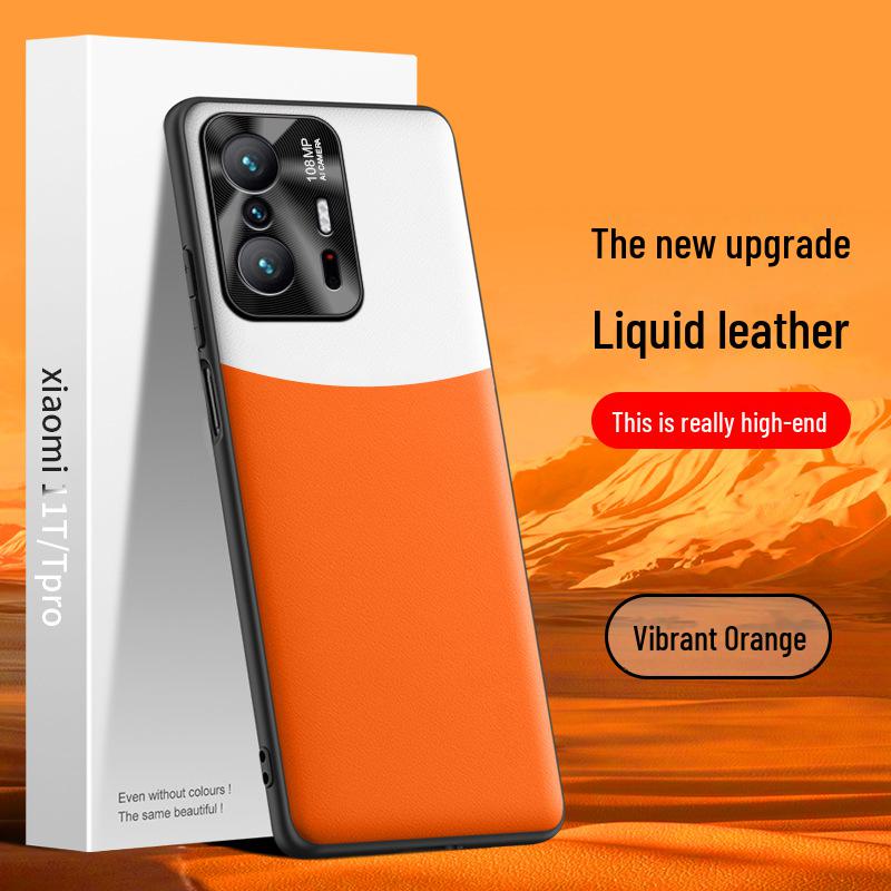 

Чехол из жидкой кожи для Xiaomi 11T: Защитный чехол от падений и обрастания, цельный корабль. Xiaomi 11T