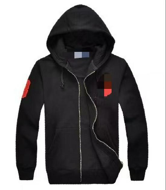 Men's Plus Size Cotton Zipper Sweatshirt - Big Horse Embroidery, Autumn/Winter Style, Long-Sleeve Casual Running Jacket