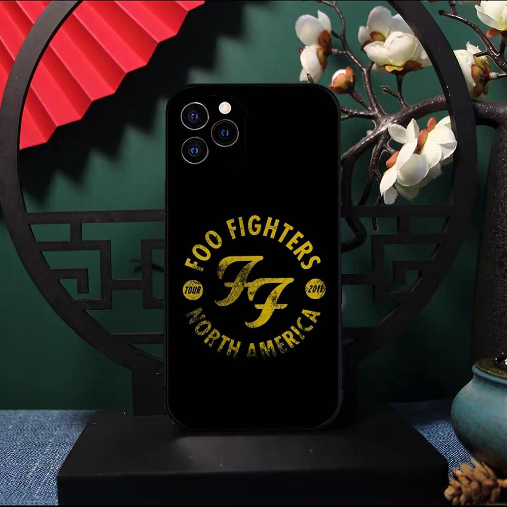F-Foo F-Fighters Band Phone Case For IPhone 17 Pro Max 16 15 14 Pro Max 13 11 X Xs Xr 8 7Plus Silicone Cover