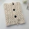 Damen Herbst/Winter Dick Zopfmuster Halswärmer Schal - Koreanischer Stil Rollkragen Pullover
