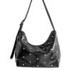 Retro Spice Girl Rivet Underarm Bag Niche Design Sense New Small Handbag Women's Trend Fashion Shoulder Small Square Bag