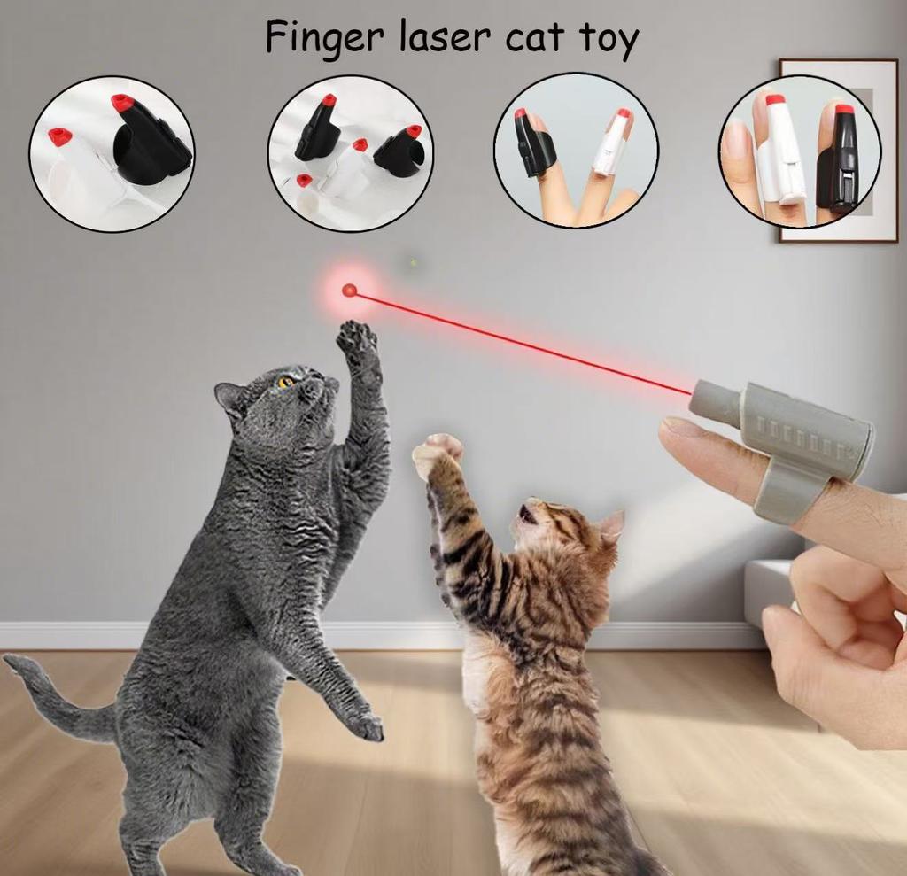 Laser Cat Toy Finger Cots Pointer for Indoor Cats,Interactive Chase Toys for Indoor Cats & Dogs, Training & Exercise Fun