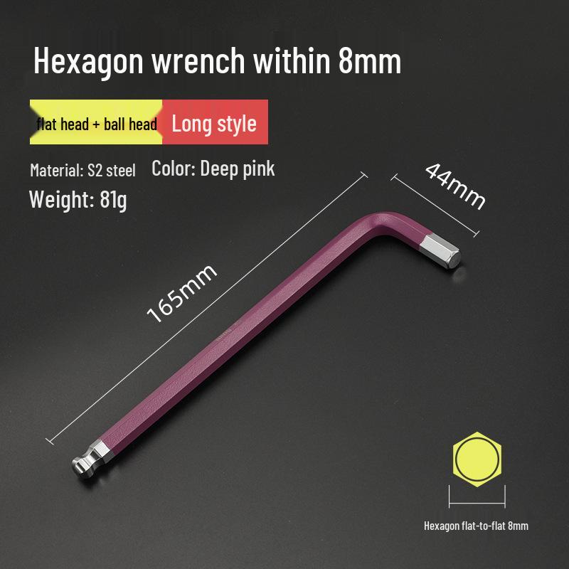 Bangyuan Industriequalität Farbiger Sechskantschlüsselsatz (1.5-10MM)