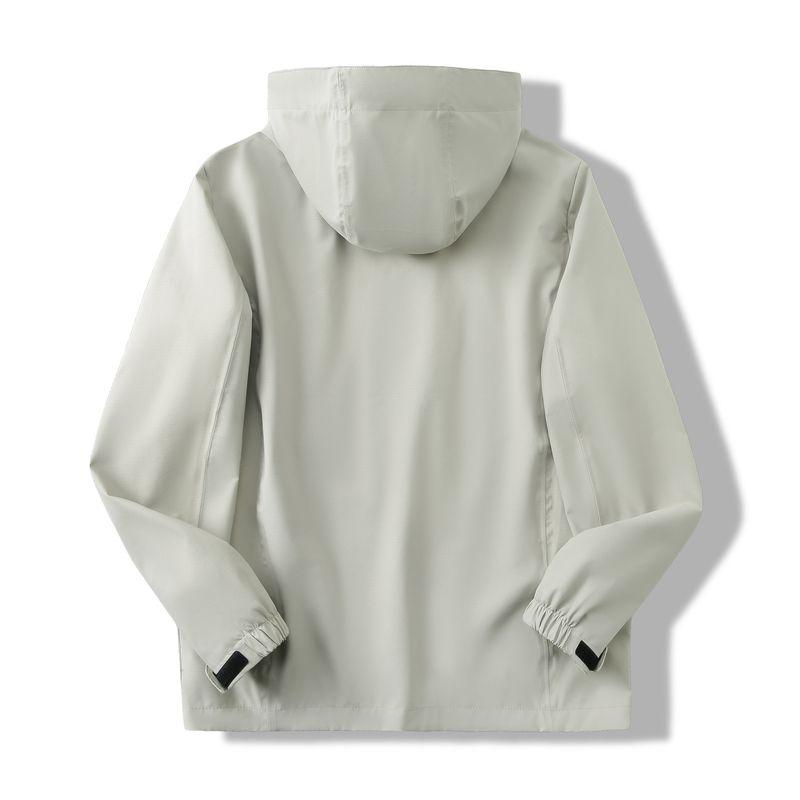 Foreign Trade Surplus Outdoor Tech Windproof Waterproof Men's 3D Cut Sports Casual Hooded Jacket