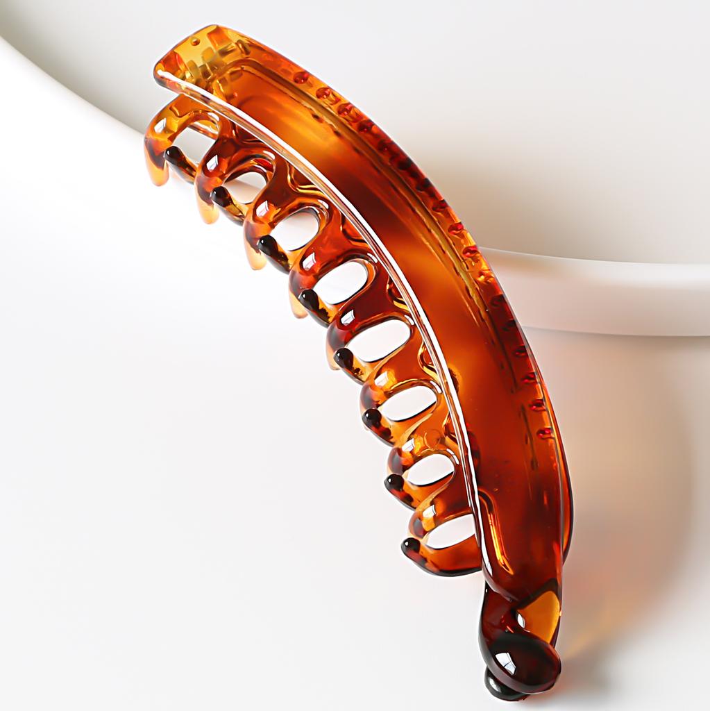 Fashion Banana Hair Clip for Women Korean Simple Gentle Solid Color Hairclaw Frosted Large Hair Claw Pea Clip Hair Accessories