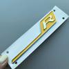 Long Underline S R C Badge ABS Car Emblem for Mercedes Benz AMG C63S E63S GTS GT63S GLC63S A45S CLA45S GLE63S Trunk Logo Sticker XG1