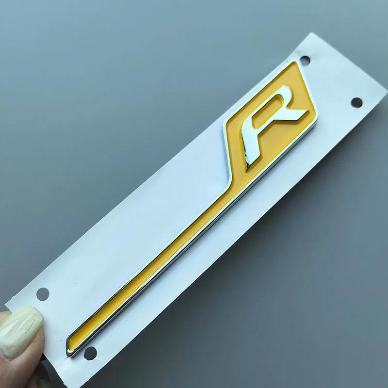 Long Underline S R C Badge ABS Car Emblem for Mercedes Benz AMG C63S E63S GTS GT63S GLC63S A45S CLA45S GLE63S Trunk Logo Sticker XG1