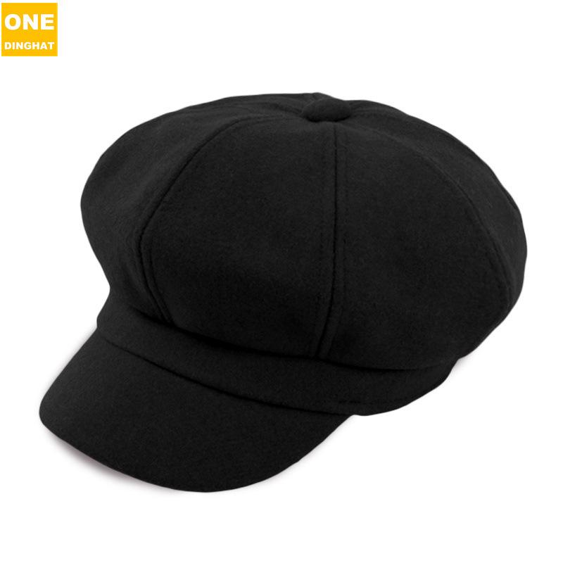 

Simple And Stylish Woolen Duck Tongue Beret, Wool Brim Bud Hat, Newsboy Hat, Painter Hat Jdblm-84 One size чорний
