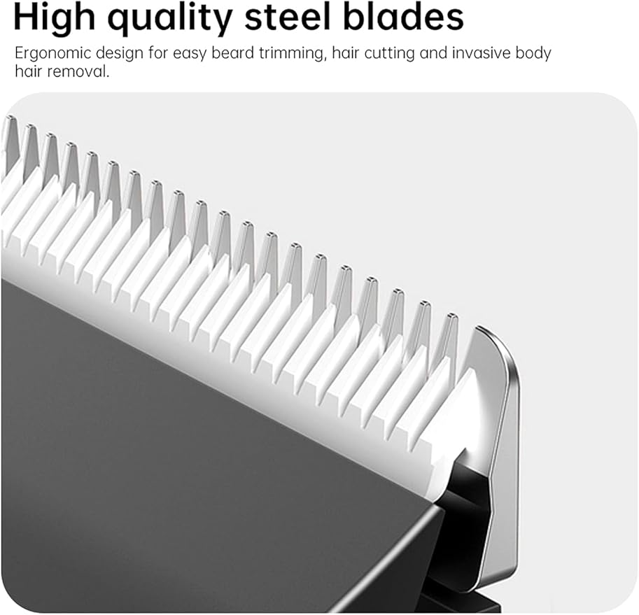 Head To Toe Advanced Rechargeable Powered Body Groomer Kit, Beard Trimmer , Black