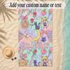 Beach TowelSailor Moon Custom Name Text Personalized Soft Towel for Beach Pool Indoor Home Decor Gift