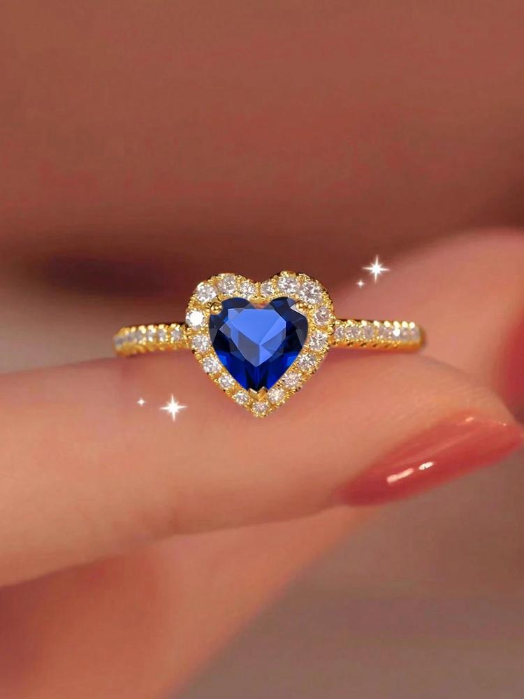 Gorgeous Zircon Shiny Love Heart Ring for Women Engagement Wedding Real 925 Silver Luxury High Quality Fine Jewelry