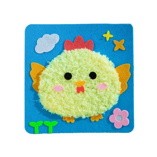1/7/10Pcs Christmas Handmade DIY Material Bag Easy to Operate Embroidered Doll Set with Cartoon Animal Pattern Sewing Craft Kit