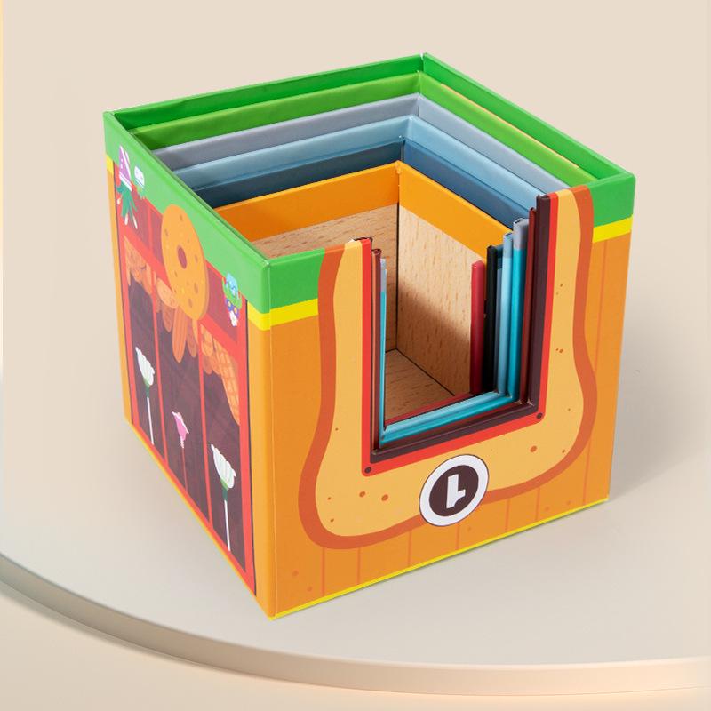 Lern-Verkehrsstapelspielzeug-Set für Kinder: Holzfahrzeuge für frühes Lernen