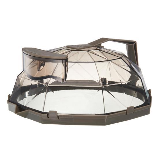 Microwave Splatter Cover with Heat-Resistant Handle Ventilated Food Guard for Plates