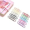 10pcs Colorful Pen Holder Paper Fix Clips Bookmarks Stationery Paper Clips  Notebook