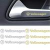 New 3pcs Metal Car Inner Door Handle Emblem Sticker Decoration for Volkswagen Polo GTI Golf Jetta Beetle Polo Touran Passat