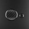 For Cadillac CT5 CT6 XT4 XT5 XT6  Black Multimedia Knob Cover Real Carbon Fiber