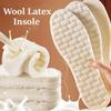 New Wool Latex Insoles for Shoes Winter Warm Plush Snow Boots Shoe Sole Shoe Inserts Sports Insole for Feet Heating Pads