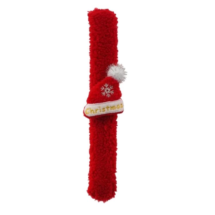 Christmas Character Costume Props Plush Snap On Wristband For Childrens School Event Safe Design