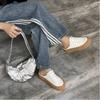 Baotou Half Slippers Women's Little White Shoes No Back Heel Retro Thick Soled Board Shoes