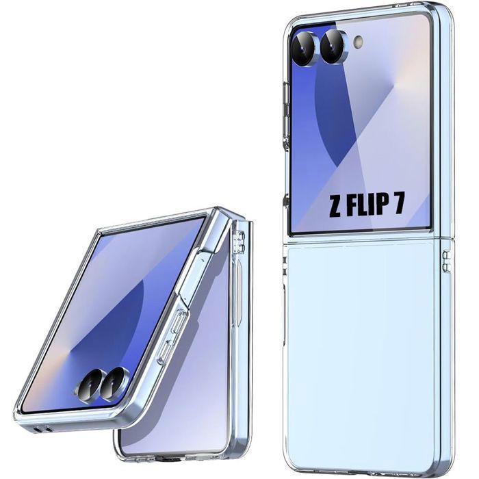 Ochranný kryt - BOOLING - Samsung Galaxy Z Flip 7 - Nárazuvzdorný - Pevný - Průhledný