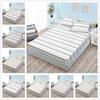 Three-Piece Mattress Mattress Cover Bohemian Simple Striped Wind Mattress Protective Cover