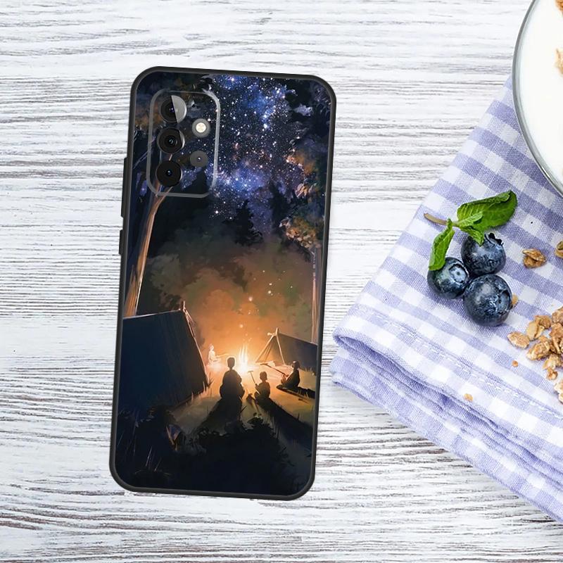 Nature Camping Art Case For Samsung Galaxy A54 A34 A14 A56 A36 A16 A06 A13 A53 A12 A22 A32 A52 A35 A17 A15 A55