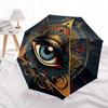 1pc EYE OF PROVIDENCE Automatic Opening/closing umbrella, Reinforced 8-Rib Construction, Compact Travel Umbrella yy250808164