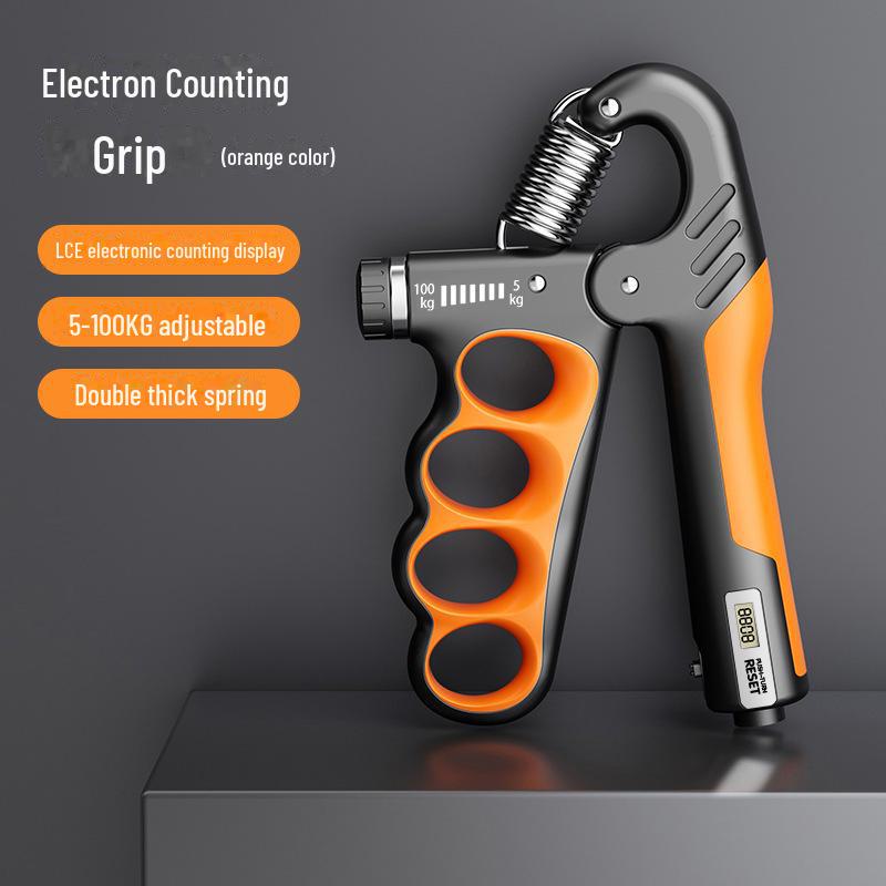 Adjustable Grip Strengthener with Electronic Counter for Hand Recovery & Fitness