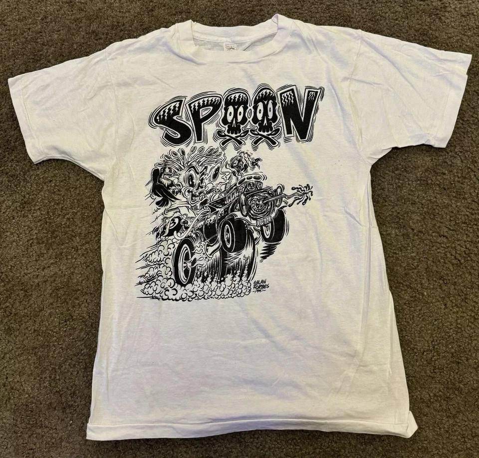 

Spoon Band Rat Fink Ed Roth T Shirt Full Size S5XL Unisex T-Shirt M