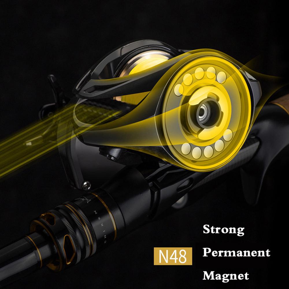 Ultra Light Baitcast Sea Fishing Reel 6+1BB Carbon Fiber Body Max Drag 16kg Lure Shake Slowly Baitcasting Wheel Meta Outdoor Freshwater Saltwater