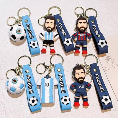 Star Keychain Pendant Argentina Jersey Football Keychain Football World Cup Pendant Small Gift