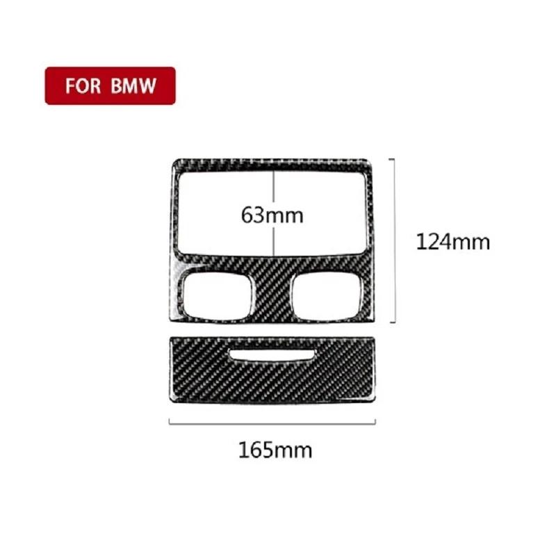 Car Sticker For BMW 3 Series E90 E92 E93 2005-2012 Carbon Fiber Rear Air Condition Outlet Panel Frame Cover Trim