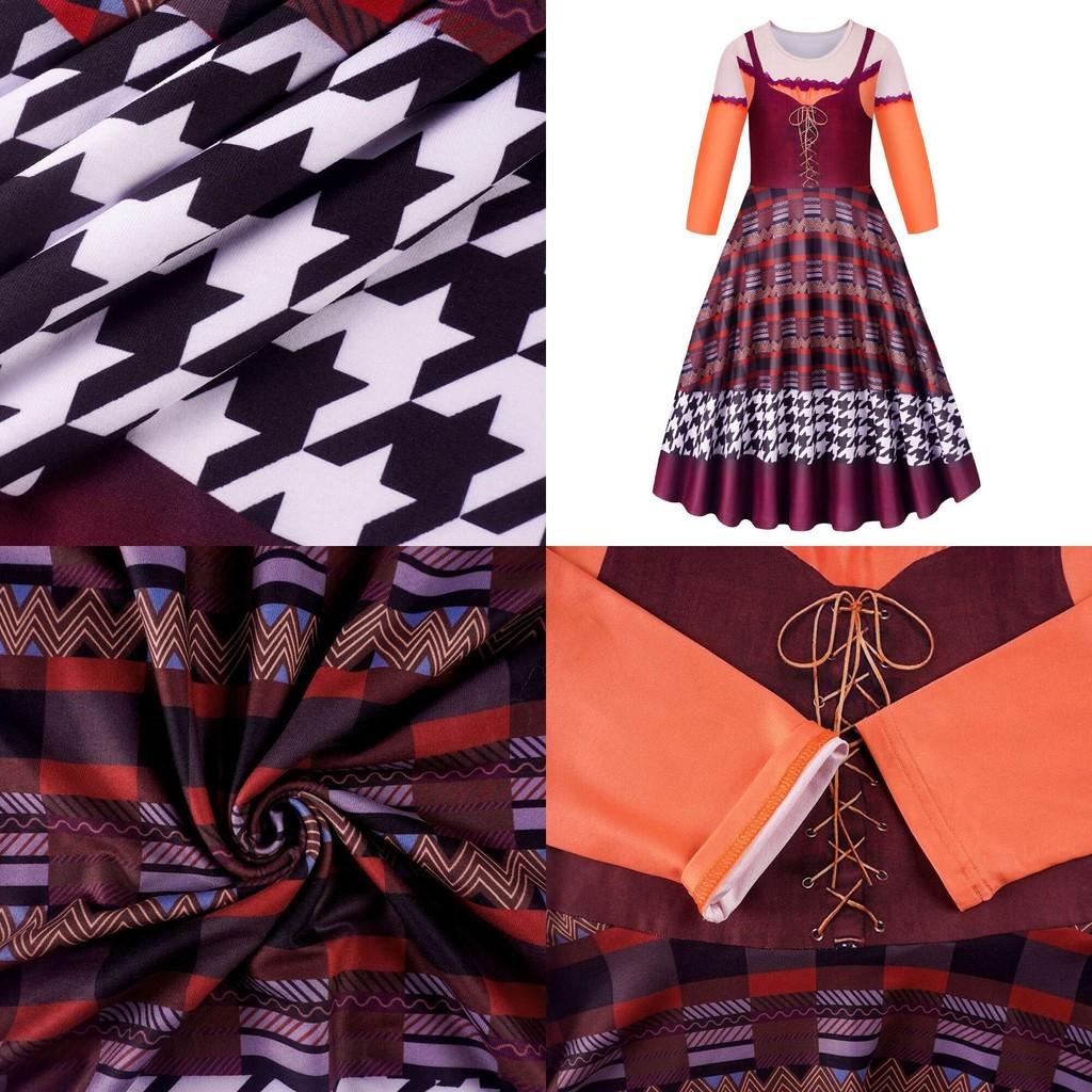 Halloween Hocus Pocus2 Mary Sanderson Kostüm für Kinder Weich und Bequem