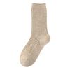 Women's Autumn and Winter Fleece and Wool Socks That Are Not Bulky, Mid-calf Socks for Warmth, Long Calf Pile Socks