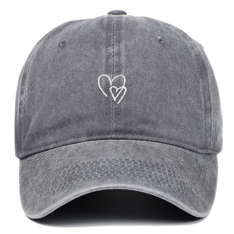 Classic Cotton Baseball Cap With Embroidered Letters For Casual Outdoor Wear