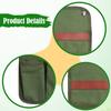 Pouch Beach Organizer Folding Chair Armrest Storage Bag Canvas Multi Pocket Snap Straps