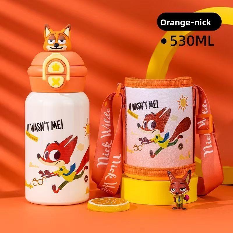 Zootopia Childrens Insulated Water Bottle With 316 Stainless Steel For School And Travel