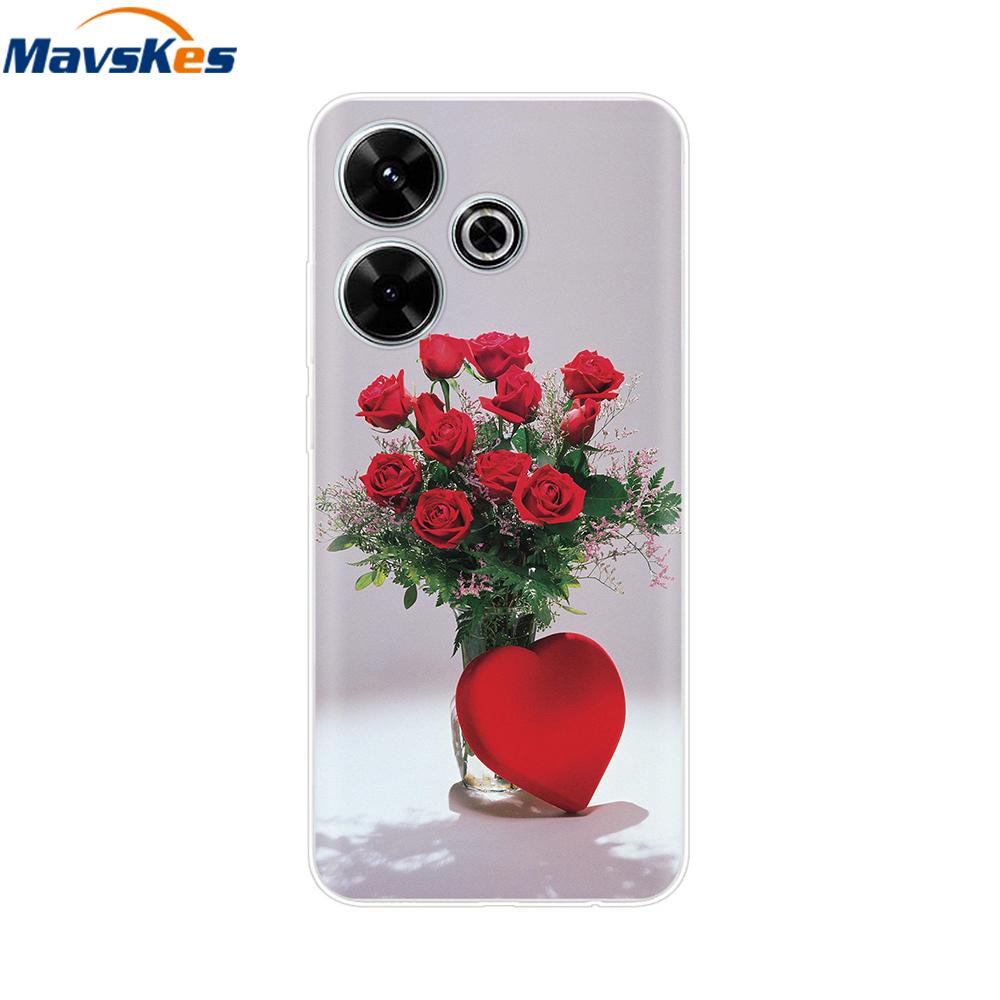 Case for Xiaomi Poco M6 4G Capa For Funda de teléfono Redmi 13 4G Back Cover For Etui Xiaomi Redmi 13 PocoM6 4G Phone Coque Para