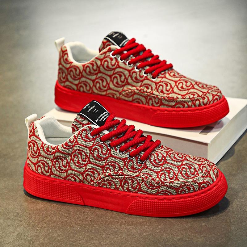 Summer new low-top canvas shoes breathable, non-slip and wear-resistant men's shoes board shoes