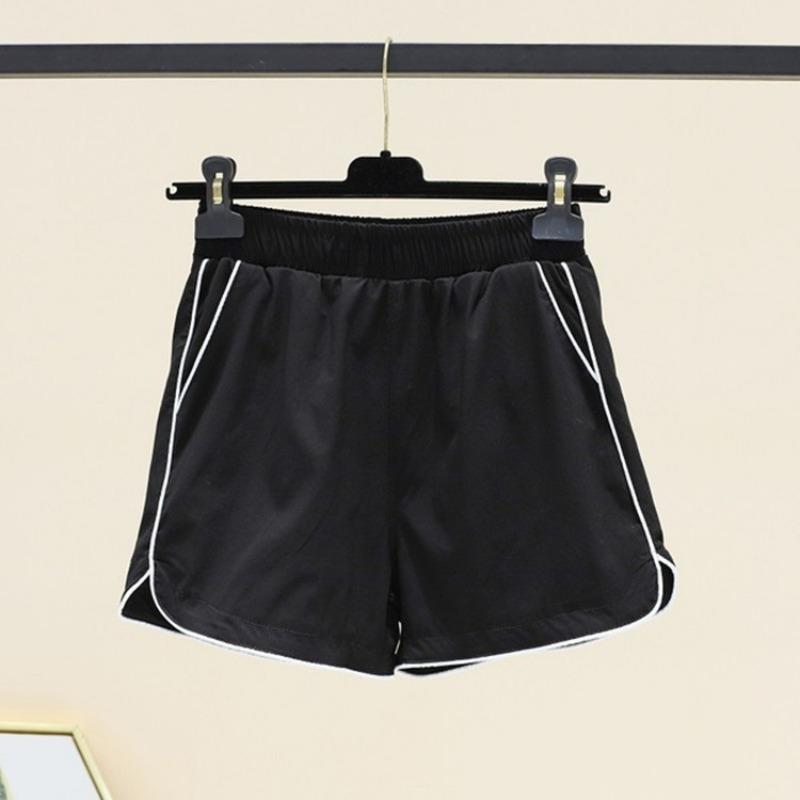 Weiße Sportshorts Damen Sommer Neu Locker Dünn A-Linien-Hose Hohe Taille Lässig Hotpants Dünn