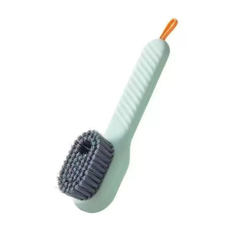 Multi-Functional Liquid Dispensing Shoe Brush with Soft Bristles - Gentle on Shoes and Clothes