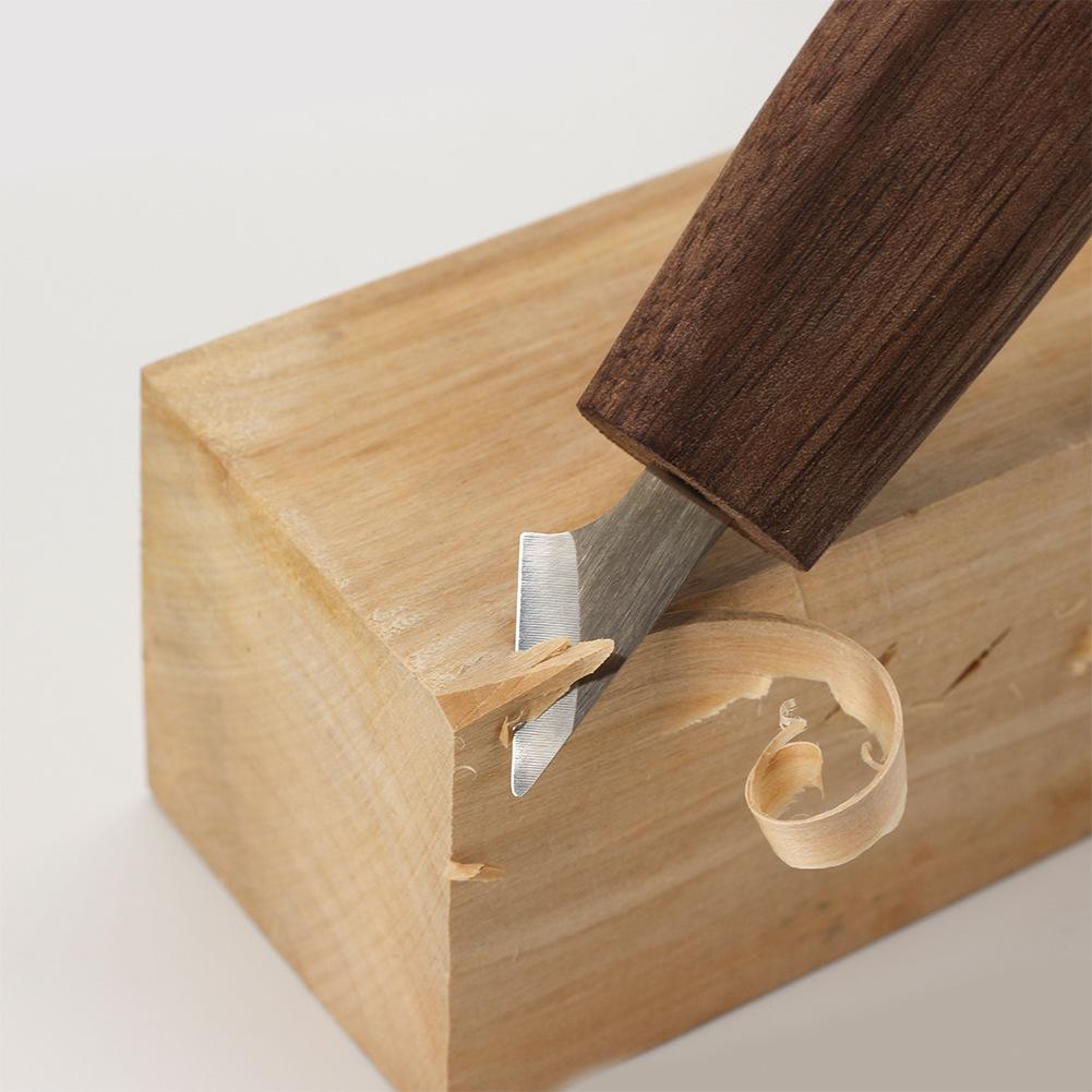 Walnut Wood Chrome Vanadium Steel Carving Knife Set 10 Piece And 12 Piece Woodworking Knife Set Spoon Knife And Wood Chisel Set For Woodworking Crafts