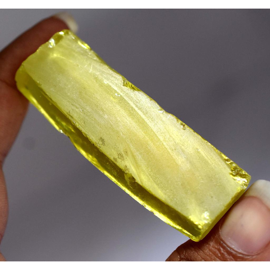 Sapphire ROUGH Huge Size 290.47 Ct NATURAL CERTIFIED Yellow Loose Gemstone. S-0009