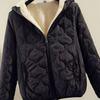 Women's Short Cotton Jacket with Velvet, 2025 Autumn/Winter Lambswool Hooded Coat – Korean Style, Versatile Outerwear