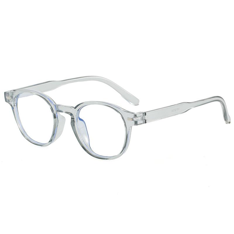 Flat glasses anti-blue Internet celebrity plain artifact high value large frame round face myopia glasses frame can match the degree