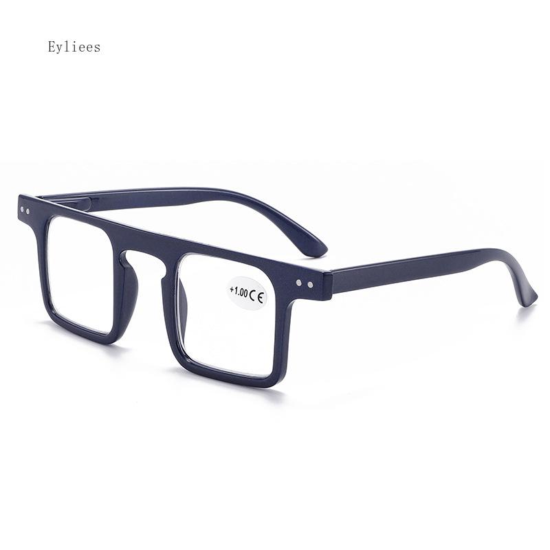 Neue Blaulichtfilter-Lesebrille für Herren und Damen, quadratischer Rahmen, hochwertige klassische Lesebrille, Brillengestell für Herren