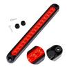 1pc 12V/24V 15-LED Strip Taillights, Multi-Function Brake Turn Signal Stop Warning Parking Lights for Rear Windscreen & Side